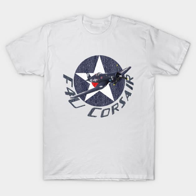 F4U Corsair Legendary WW2 Plane T-Shirt by F&L Design Co.